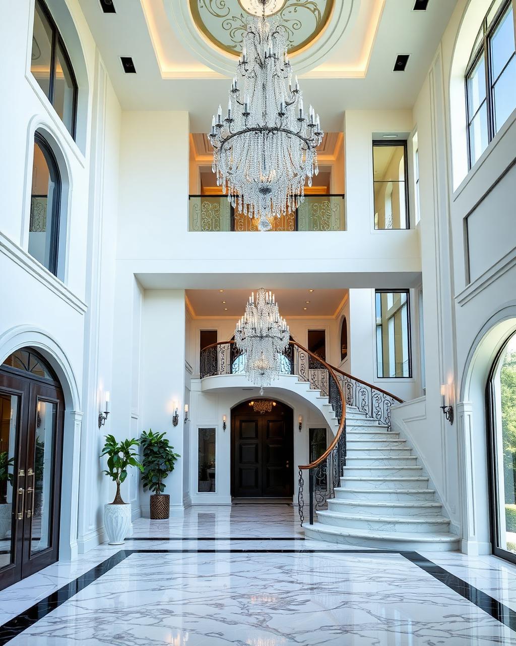 Luxury villa foyer